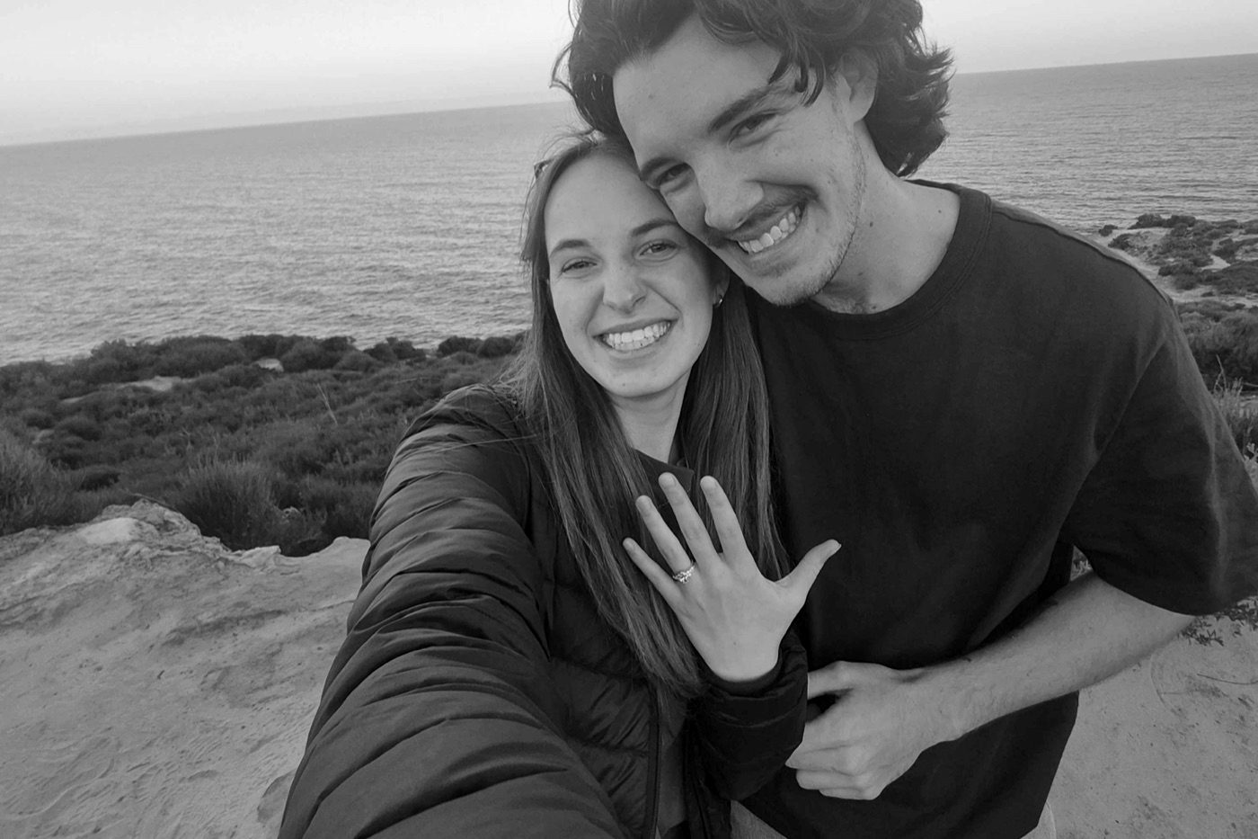 Jordan and Ruby by the sea